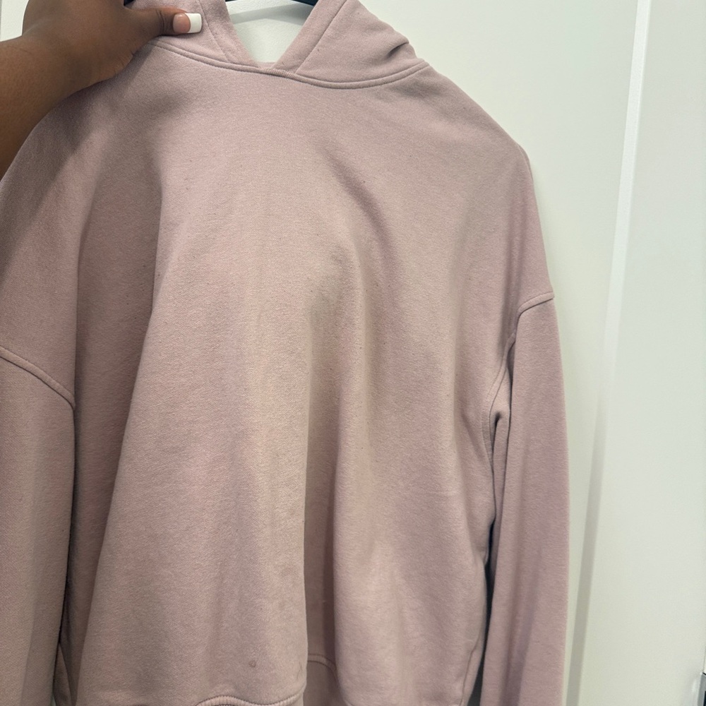 H&M Pink Oversized Boxy Hoodie Sweatshirt
